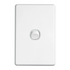 Clipsal Switch Flush Mount Rocker Standard 1 Gang 10A/AX 250V 1 Pole 1/2 Way Vertical White | C2031VAWE