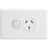 Clipsal Classic C2000 Series Single Switch Socket Outlet Classic, 250V, 10A | White Electric | C2015-WE