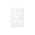 Clipsal Switch Grid & Cover Plate Flush Mount Standard 5 Gang Horizontal/Vertical White | C2035VHWE