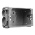 Clipsal Wall Box Plastic 1 Gang with Sliding Nuts 157/1P