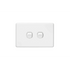 Clipsal Classic C2000 Series Flush Switch 2 Gang, 250VAC, 10A, Horizontal, IP66 | White Electric | C2032H66-WE