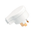 Clipsal Plug Top Rewireable Side Entry 10A 250V 3 Pin Flat White Electric | 418SWE