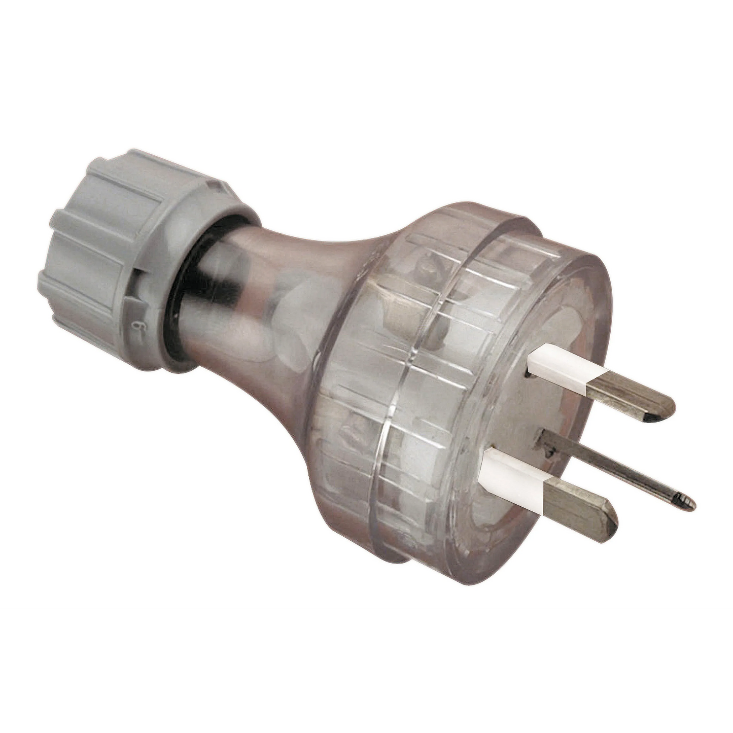 Clipsal Rewireable Plug Top Extra Heavy Duty 10 Amp 250 Volt 3 Pin Flat Transparent | 439SXHDTR