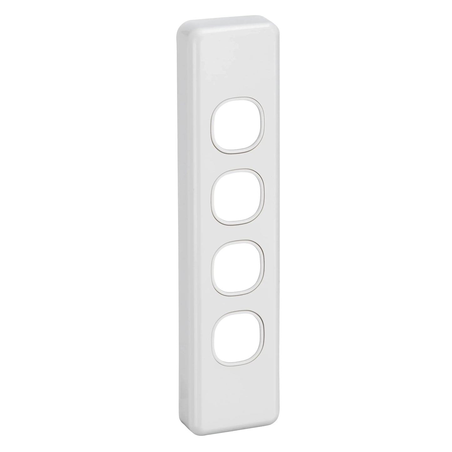 Clipsal Classic C2000 Series Switch Grid Plate and Cover 4 Gang, Architrave | White Electric | C2034-WE