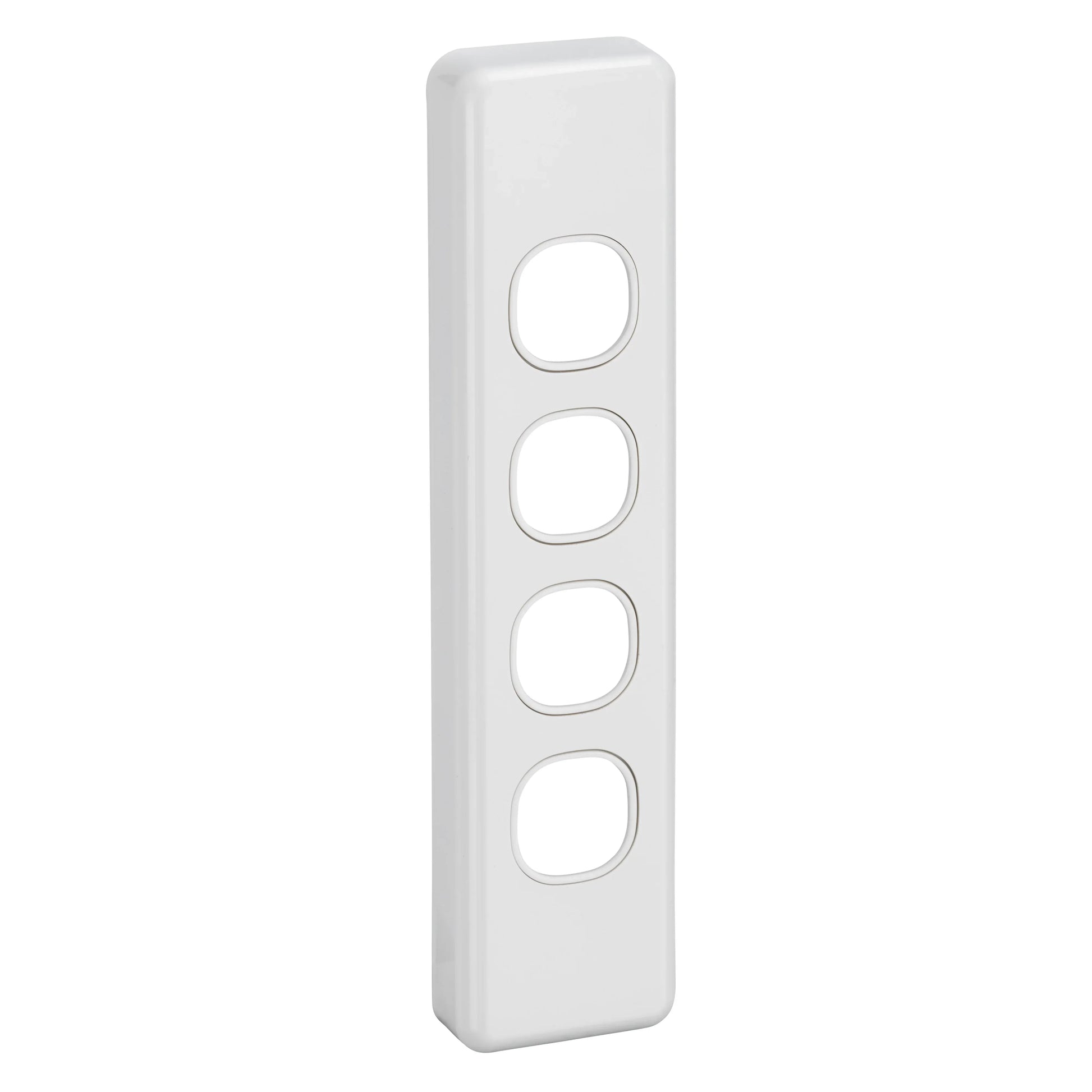 Clipsal Classic C2000 Series Switch Grid Plate and Cover 4 Gang, Architrave | White Electric | C2034-WE