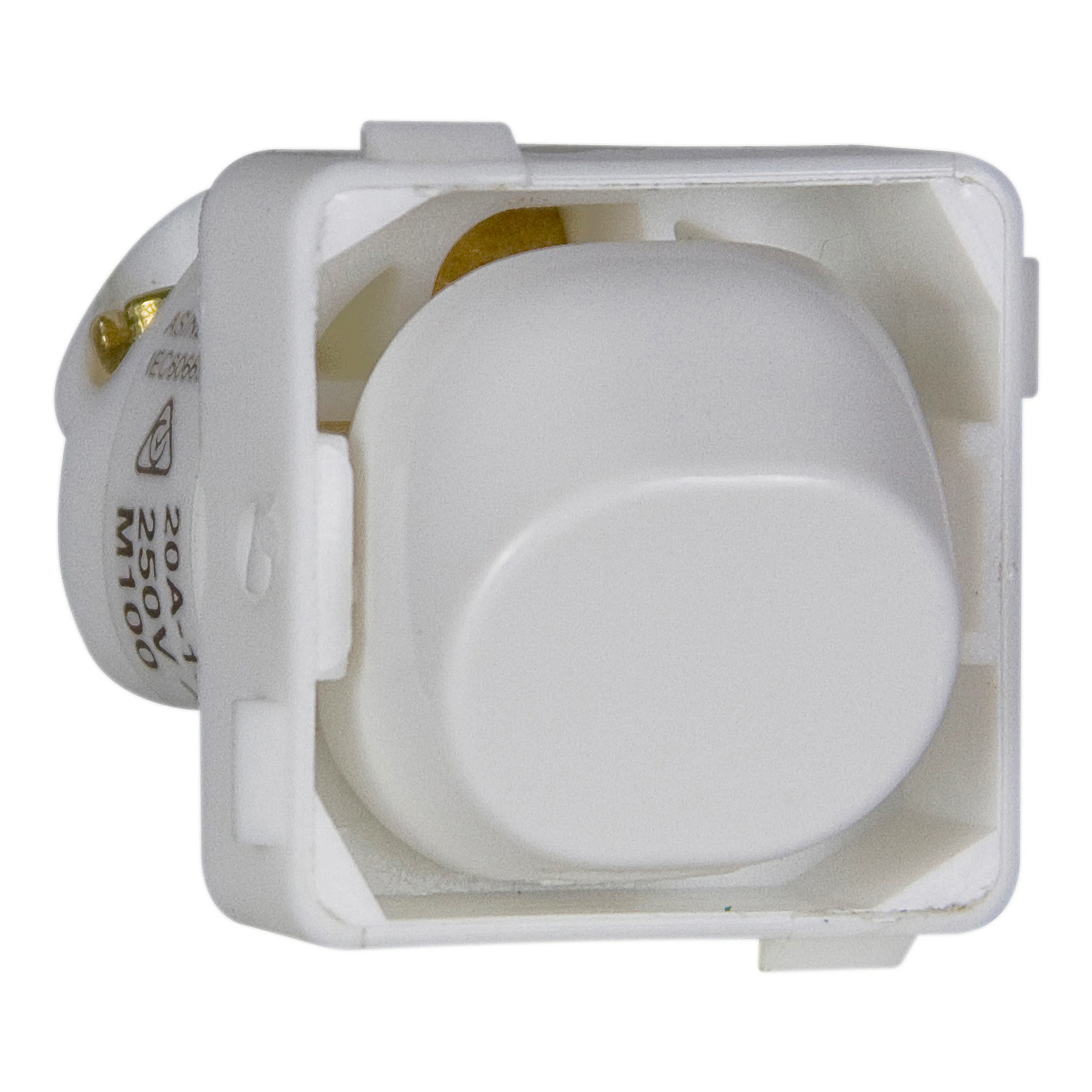 Clipsal Switch Mechanism Rocker Universal 1 Gang 20A 250V 1 Pole 1/2 Way White | 30USMWE