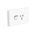 Clipsal Single Power Point Flush Mount 10A 250V 2P+E Horizontal Safety Shutter Vivid White | 3015VW