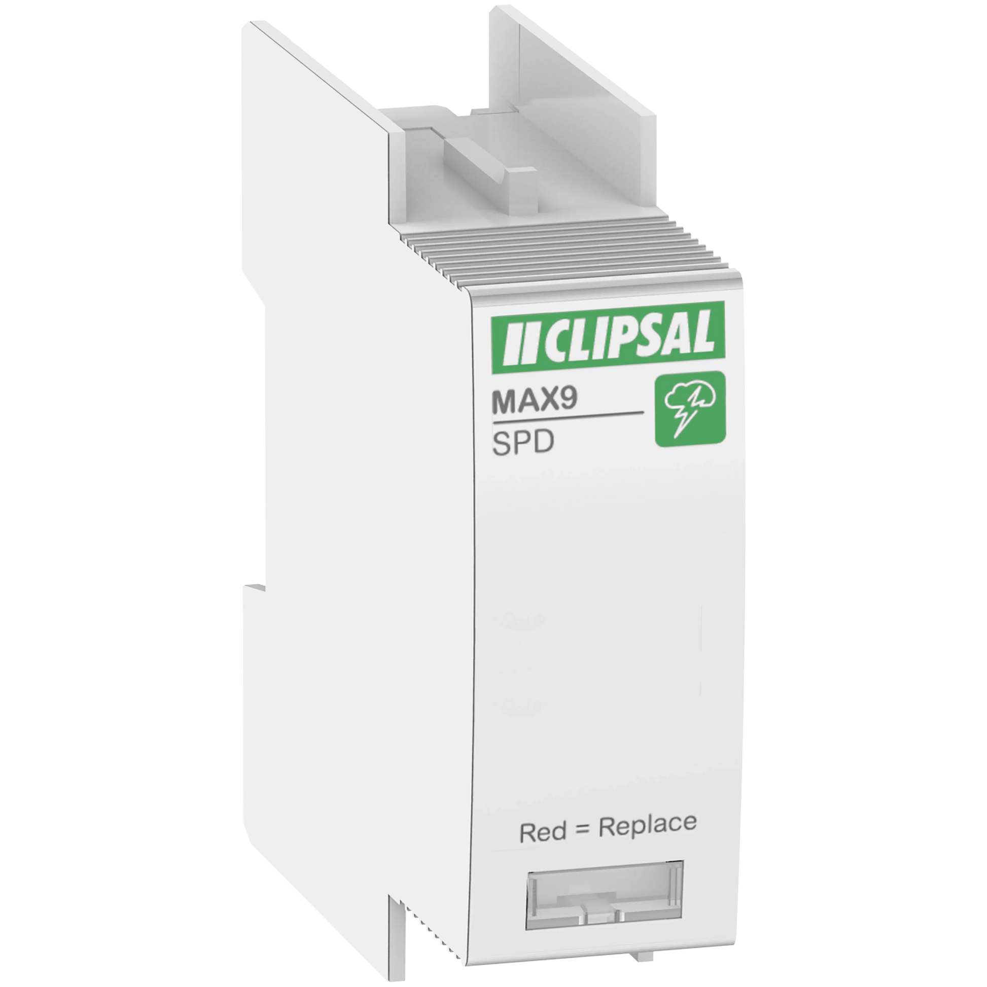Clipsal MAX9 Cartridge Surge Protection Device SPD, 1P, 40kA | MX9SP40C