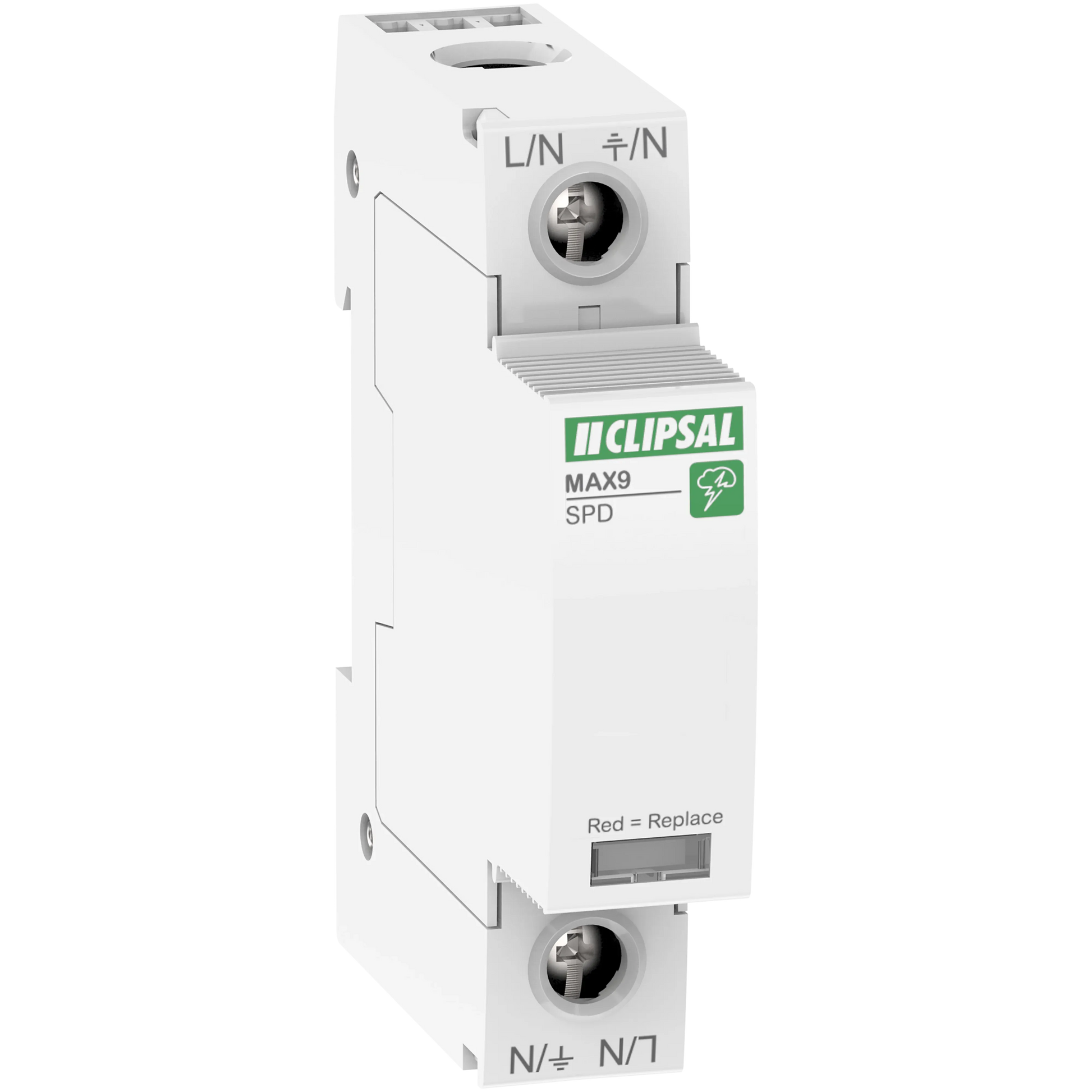 Clipsal MAX9 Surge Protection Device SPD, 1P, 40kA | MX9SP140