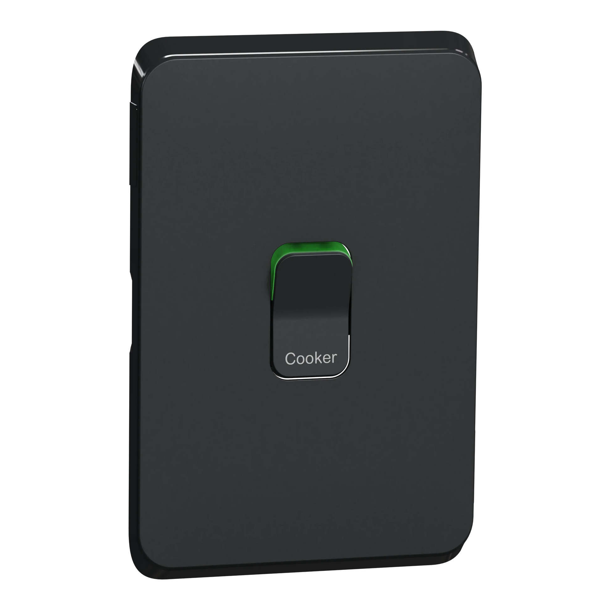 Clipsal Iconic Cooker Switch Cover Frame 15A | Extra Black | 3041-45C-XB