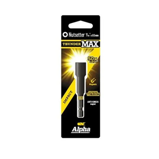 ThunderMax 5/16in x 65mm Impact Magnetic Nutsetter Carded | CNS51665SM