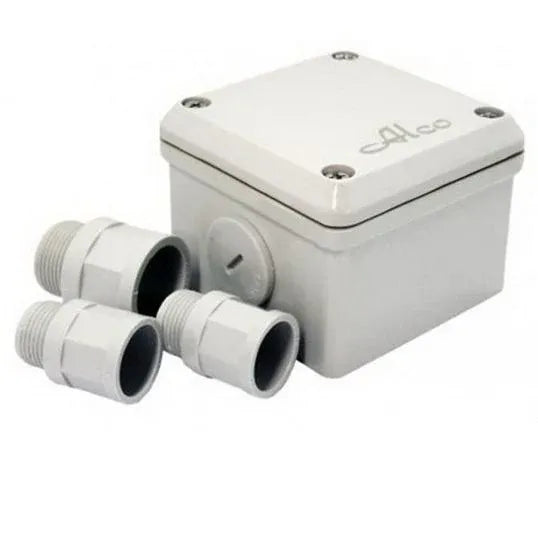 Alco Junction Box Weatherproof 85mmHx85mmWx62mmD IP56 Grey PVC | EZIBOX0