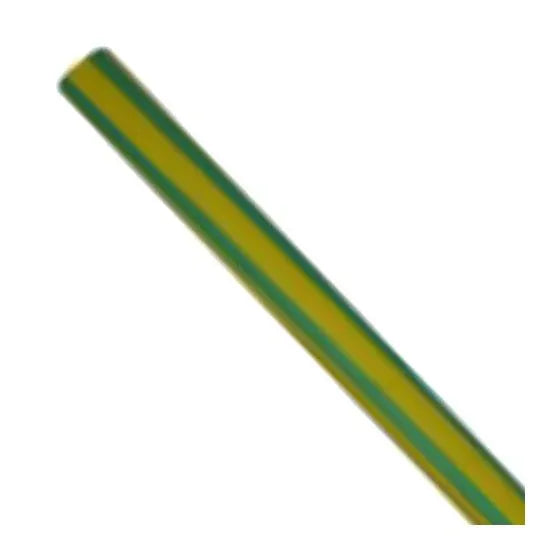 Alco HSTNW Heatshrink Tubing Thin Wall Plain Unlined 13.4-6.5mm 1.2M Yellow/Green | HSTNW13/6.5YG