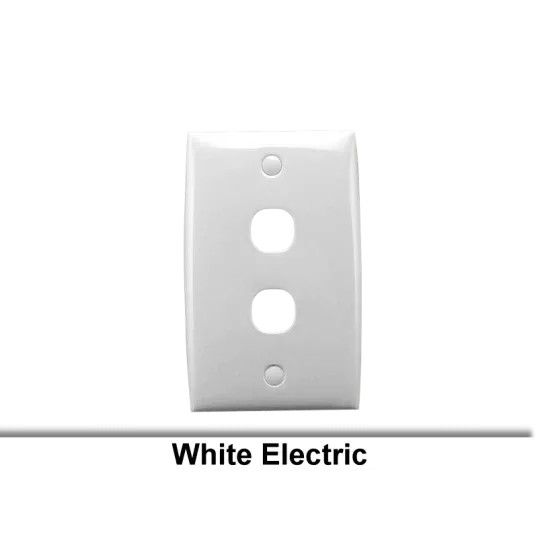 Clipsal Switch Cover Plate Flush Mount Standard 2 Gang Horizontal/Vertical White | 32VHWE