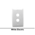 Clipsal Switch Cover Plate Flush Mount Standard 2 Gang Horizontal/Vertical White | 32VHWE