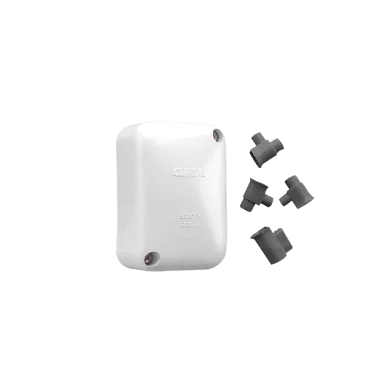 Clipsal Junction Box Standard Rectangular 1 Earth 3 Active Loose Connector White | 554/4