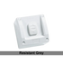 Clipsal Switch Sliding Surface Mount Weatherproof Square 1 Gang 16A 250V IP66 Chemical Resistant Grey | WS226RG