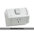 Clipsal GPO Switched Outlet Weatherproof Surface Mount Standard 1 Gang 15A 250V IP54 Horizontal Chemical Resistant Grey | WSC227/1/15RG