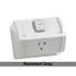 Clipsal GPO Switched Outlet Weatherproof Surface Mount Standard 1 Gang 10A 250V IP54 Horizontal Chemical Resistant Grey | WSC227/1RG