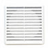 Fantech External Fixed Louvre Grille 100x155mm PVC External Grilles W/Flywire Mesh | EPFL100