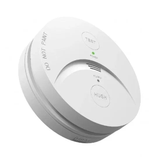 GSME Trader Smoke Alarm 220-240 Volt AC 3 Volt Lithium Photoelectric Sensing Technology >= 85 dB(A) at 3 mtr Surface | BESMOKEY10