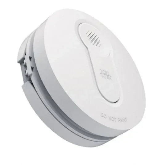 GSME Trader Bear Photoelectric Smoke Alarm Surface Mount 220 240VAC 9V Battery Backup Single or Interconnectable | BESMOKEYV2