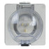 GSME Appliance Inlet 10A 250V 3 Pin Flat Grey Polycarbonate IP66 | BUAI310
