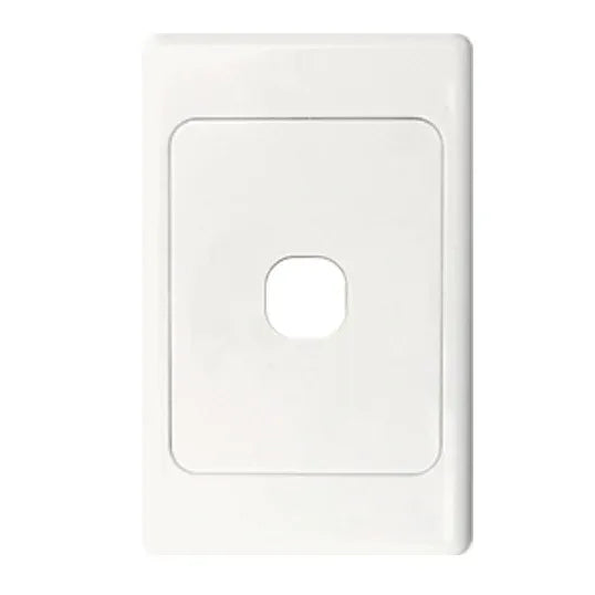 GSME Switch Cover Plate Flush Mount Standard 1 Gang Vertical White | COSWPV1G
