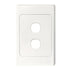 GSME Switch Cover Plate Flush Mount Standard 2 Gang Vertical White | COSWPV2G