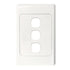 GSME Switch Cover Plate Flush Mount Standard 3 Gang Vertical White | COSWPV3G