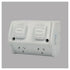 Tesla Double Weatherproof Socket 250VAC 10A IP53 | TESWPGPO2N