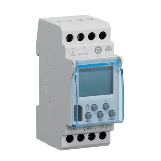 Hager Digital Time Switch 230Volt 2300 Watt 1 Module 1 Channel | EGN103
