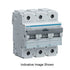 Hager Miniature Circuit Breaker C Curve 80Amp 15 kA 3Pole 4.5Module 81mm DIN Rail Mount | HMC380T
