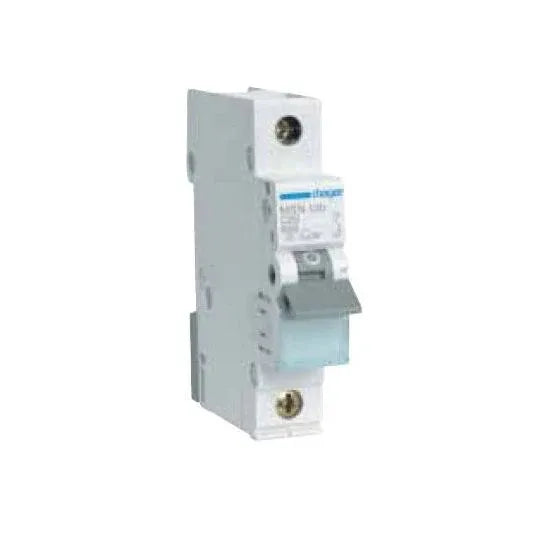 Hager Miniature Circuit Breaker C Curve 25Amp 6 kA 1Pole 1Module 18mm DIN Rail Mount | MSN125