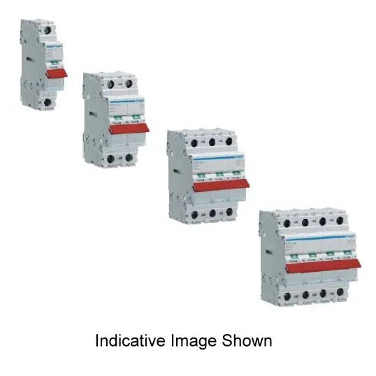 Hager Mains Isolating Switch 3P 80A 400V 3NO Screw DIN Rail Mount | SBR380