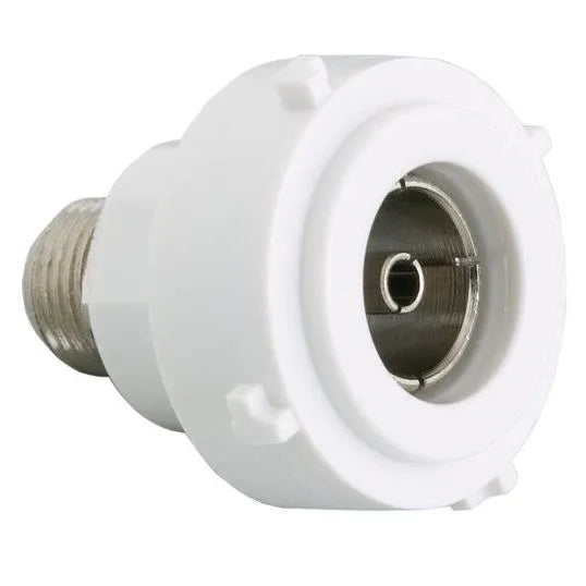 Hager TV Outlet Socket Mechanism PAL to F Type Connector 75 Ohm Impedance IP20 White | WBMTV75PF