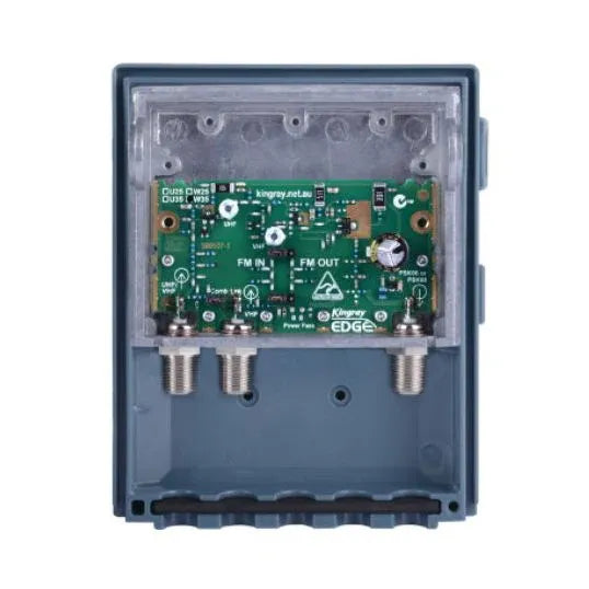 Kingray Masthead Amplifier 35/43 dB VHF/UHF Gain F-Type Connector | MHW35FS