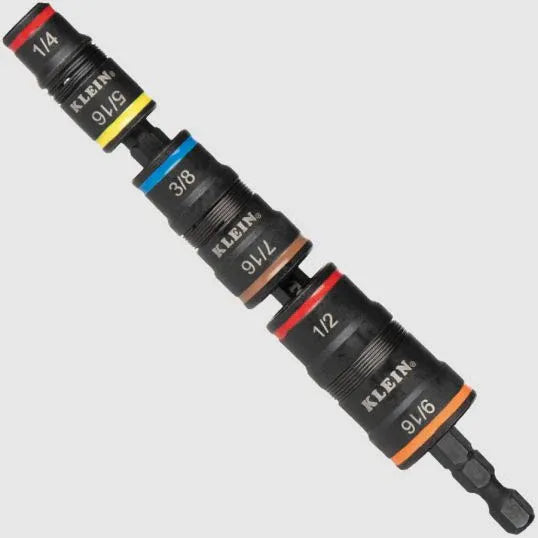 The 7-in-1 Impact Flip Socket Set provides 6 nut driver sizes plus a bit holding feature all within one compact tool. T | A-32933