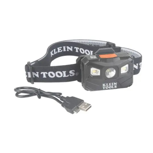 Klein Rechargeable Headlamp Lithium-Ion 3.7 V LED 400 Lumens 1.38 in Length x 3.13 in Width x 2.25 in Height | A-56048