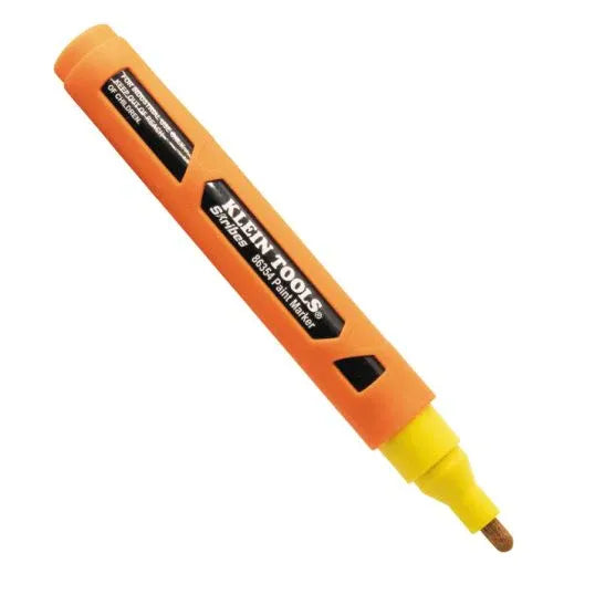 Klein Paint Marker 6.24X0.9X0.7 inch Polypropylene Yellow | A-86354