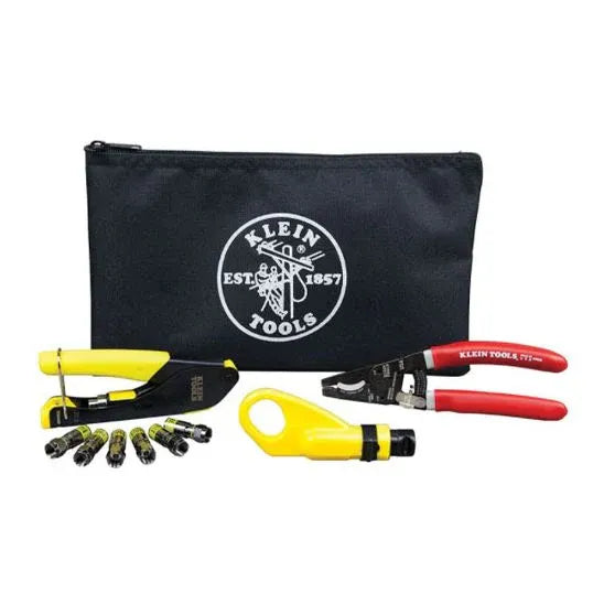 Klein Coax Cable Installation Kit with Zip Pouch High Carbon Steel | A-VDV026-211