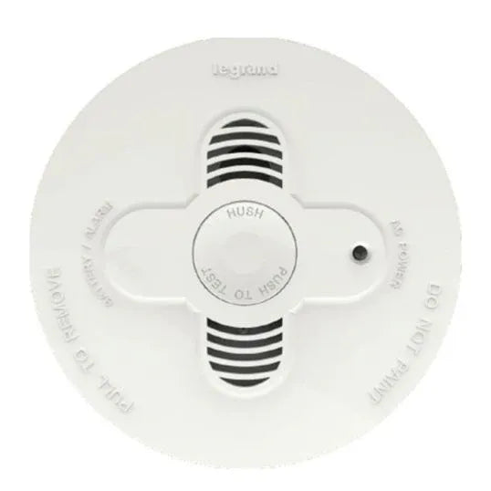 Legrand Photoelectric Smoke Alarm Main Powered Wired Flush Mount 10 Year Lithium | 643092