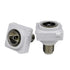 Matchmaster Wall Plate Insert F to F Female For Use With FTA TV Clipsal Fitting Wall Plates Metal/PVC White | 05MM-WA11P20