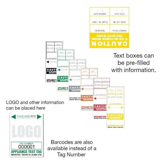 Managed Marketing & Sales SL Series Test Tag Heavy Duty Self Laminating All States Except NSW December To February Red | SLR
