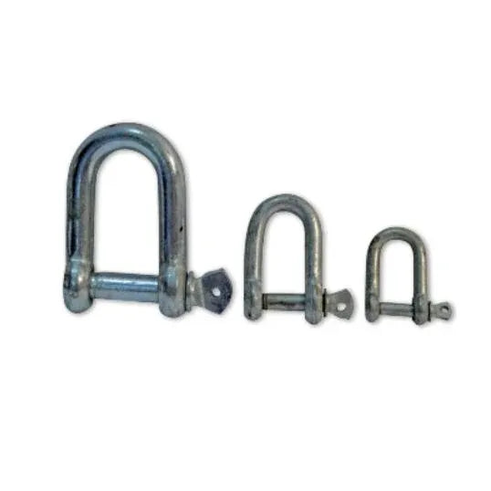 Matelec D-Shackle Steel Electro-Galvanised/Zinc Plated 10 Pack | CWA-M6/DS