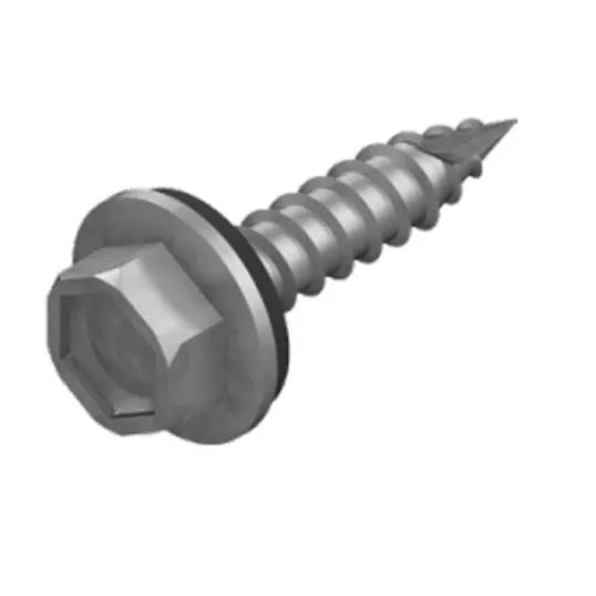 Matelec Roof Screw 10G Hex Galvanised 200 Pack | HXN-G10M25/GS