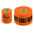 Matelec Underground Warning Tape Lead Free Low Density Polyethylene Plastic Film Orange 100m L x 150mm W x 1mm Thick | TAPE-WARN/100