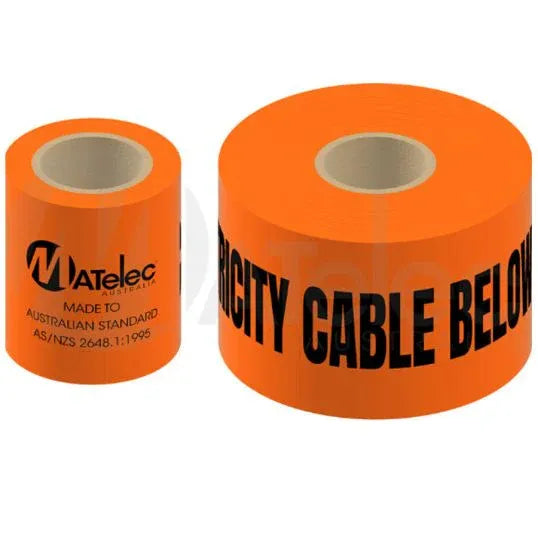 Matelec Underground Warning Tape 150mmx500m 1mm Thick Orange | TAPE-WARN/500