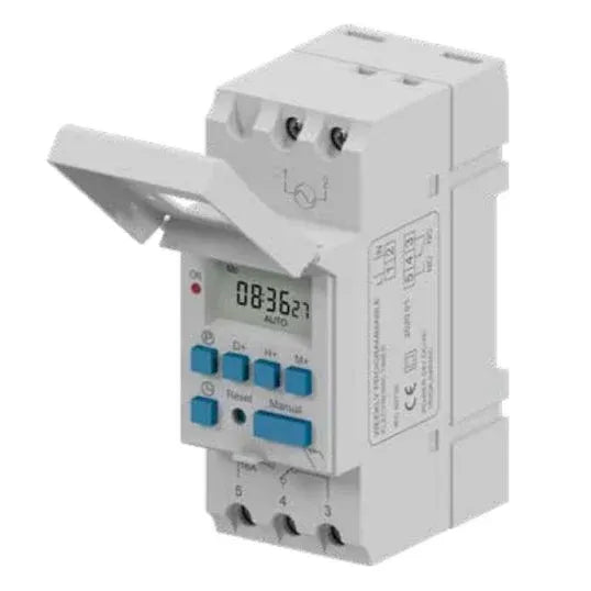 Matelec Timer 240VAC 7 Day Digital Time Clock DR | TIMER-7D/D-240V