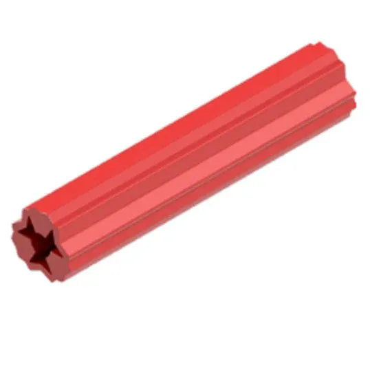 Matelec Wall Plug 6mm 25mm Polyethylene Red | WPR-M6/25